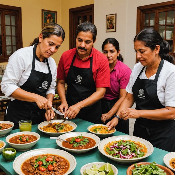 Où trouver des cours de cuisine mexicaine à Oaxaca avec des chefs locaux : écoles et ateliers ?